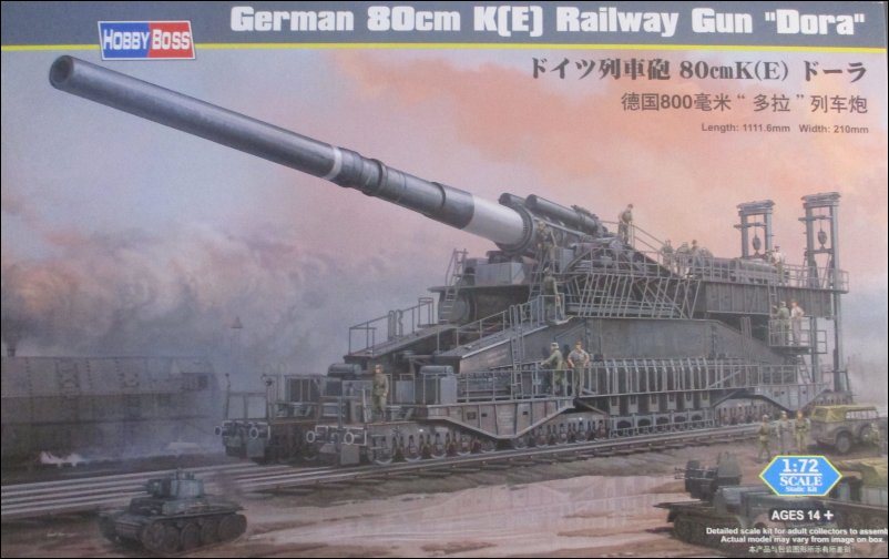 HobbyBoss 1/72 German 80cm K(E) Railway Gun 'Dora' (82911) - Demo Build